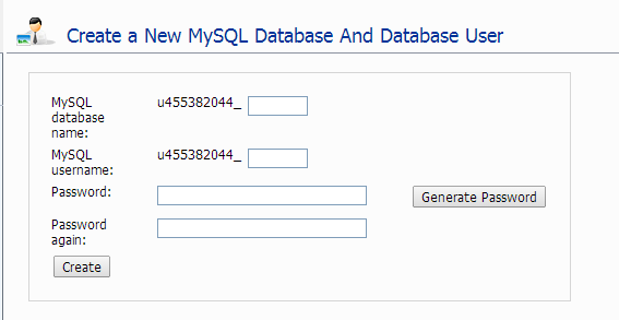 Create a MySQL Database
